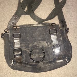 Grey over the shoulder purse